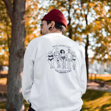 Charger l'image dans la galerie, MÉGA-VENTE Crewneck Blanc "Mon corps est une œuvre d'art"