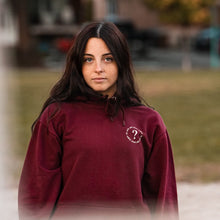 Charger l'image dans la galerie, Hoodie Bourgogne "Mon corps est une œuvre d'art"