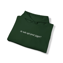Charger l'image dans la galerie, Hoodie Vert Forêt "Je suis qui pour juger?"