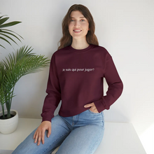 Charger l'image dans la galerie, Crewneck Bourgogne "Je suis qui pour juger?"
