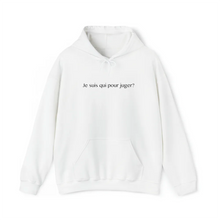 Charger l'image dans la galerie, Hoodie Blanc "Je suis qui pour juger?"
