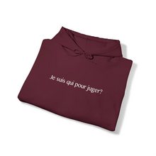 Charger l'image dans la galerie, Hoodie Bourgogne "Je suis qui pour juger?"
