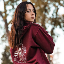 Charger l'image dans la galerie, Hoodie Bourgogne "Mon corps est une œuvre d'art"
