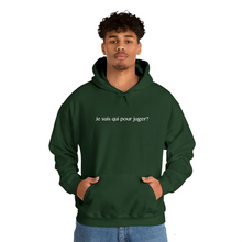 Charger l'image dans la galerie, Hoodie Vert Forêt "Je suis qui pour juger?"
